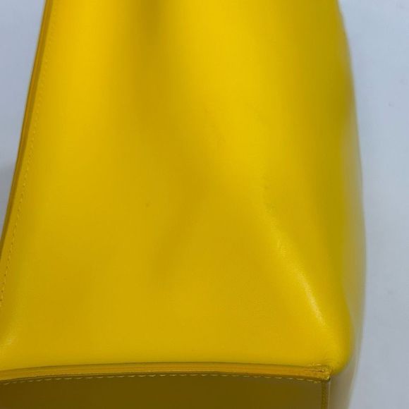 Furla Divide It Yellow Leather Mini Tote in Limoncello - Picture 11 of 13